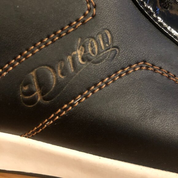 House of Dereon Patent Leather High Top Sneakers Shooties-SO LUXE! - Picture 3 of 16